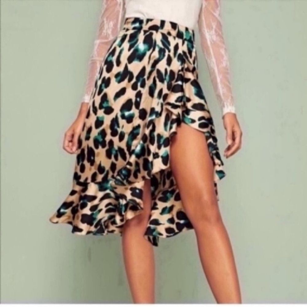 Unbranded Women's Blue and Green Skirt